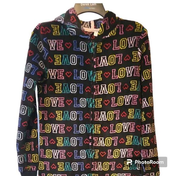 SO Love Hooded Sleep One Piece Juniors Small - Picture 1 of 11